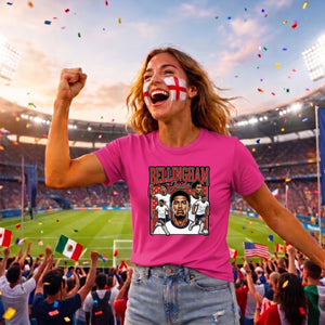 Jude Bellingham 10 Football Star Portrait Ladies T-Shirt