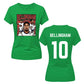Jude Bellingham 10 Football Star Portrait Ladies T-Shirt