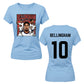 Jude Bellingham 10 Football Star Portrait Ladies T-Shirt