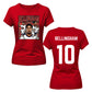Jude Bellingham 10 Football Star Portrait Ladies T-Shirt