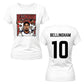 Jude Bellingham 10 Football Star Portrait Ladies T-Shirt
