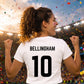 Jude Bellingham Experience 10 Football Ladies T-Shirt