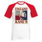 Kane 9 England Three Lions Leader Football Baseball T-Shirt