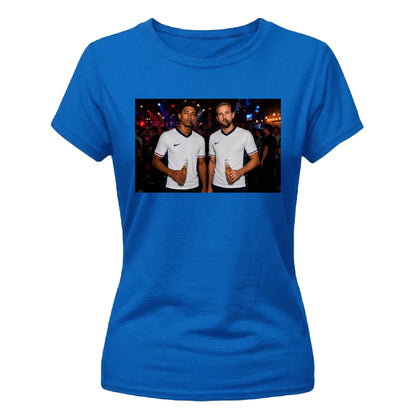 Kane And Bellingham Celebration Ladies T-Shirt England Football Shirt Top World Cup T-Shirts 2026 UK Supporter Merchandise