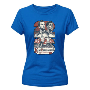 Kane Bellingham Dynamic Duo Football Graphic Ladies T-Shirt