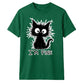 Crazy Scruffy Cat I'm Fine Slogan Graphic Unisex T-Shirt