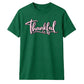 Cursive script thankful word Thanksgiving Unisex T-Shirt
