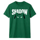 Cute Peeking Cat Shadow Typography Graphic Unisex T-Shirt