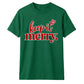 Elegant script heart typography Christmas Unisex T-Shirt