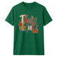 Leopard print thankful text art Thanksgiving Unisex T-Shirt
