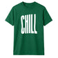 Minimalist Elongated Chill Typo Print Unisex T-Shirt
