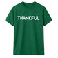 Minimalist THANKFUL block text Thanksgiving Unisex T-Shirt