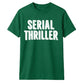Retro 3D Block Text Serial Thriller Graphic Unisex T-Shirt