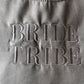 Bride Tribe Embroidered Sweater, Personalised Wife Jumper, Maid of Honour Team Bride Wedding Hen Party Couple Matching Gift idea Sweatshirt