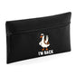 Back To School Kids Pencil Case, I’m Back Funny Duck Print, Durable & Stylish Storage Pouch For School Supplies Gift M8482