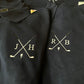 Customised Mens Polo Shirt, Golf Embroidery Polo Tee Shirt, Personalised Initials Monogrammed Matching Tshirt, Golfer Lover Gift for Husband