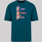Labubu Look Who's Here T-Shirt, Funny 100% Cartoon Printed Graphic Tee, Oversized Fit Style For Anime Lovers Top M8426