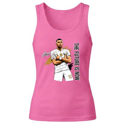 Kylian Mbappe The Future Is Now Graphic Ladies Tank Top