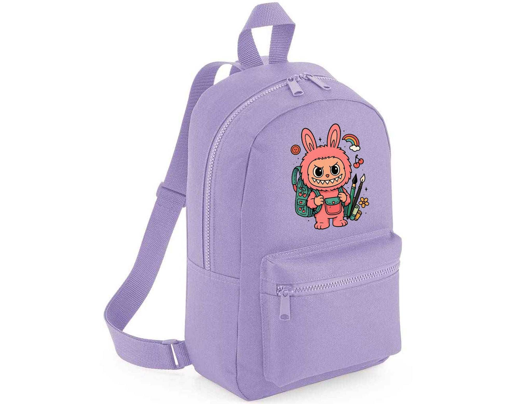 Labubu Kids Backpack, Funny & Stylish Printed Back To School Bag Boys & Girls, Cartoon Lovers Gift Backpack M8481
