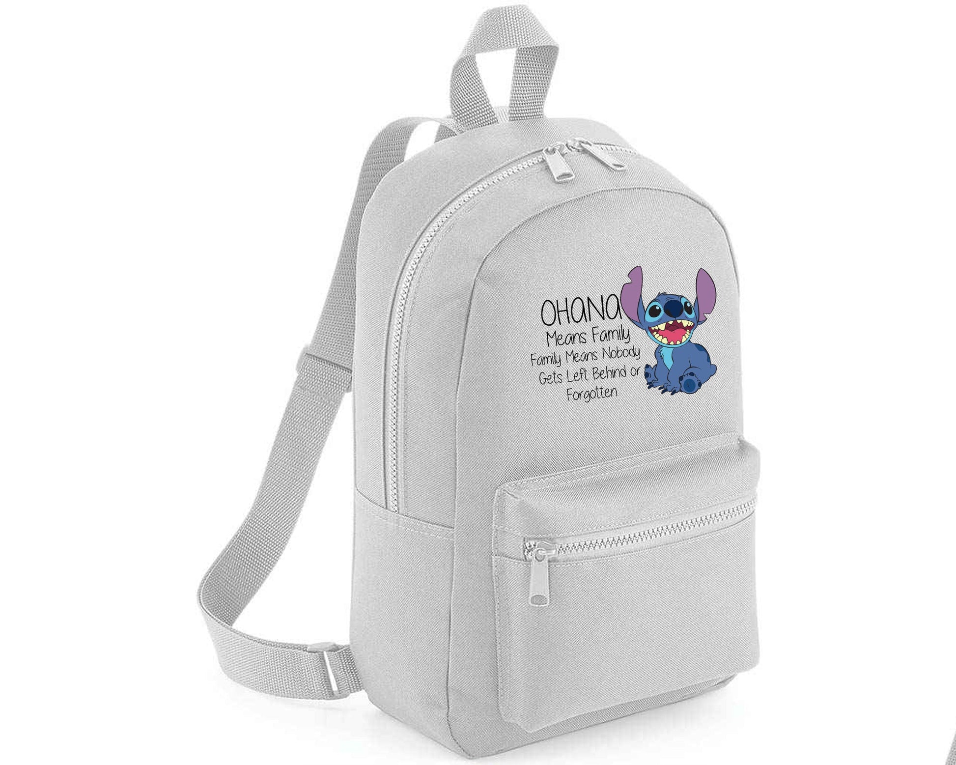 Stitch Bag, Cute Funny Quote Design Bagpack, Lilo & Stitch Lovers Gift For Kids & Teens, 600D Polyester Bag M8405
