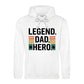 Legend Dad Hero Bold Stripe Printed Father's Day Hoodie