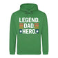 Legend Dad Hero Bold Stripe Printed Father's Day Hoodie