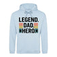 Legend Dad Hero Bold Stripe Printed Father's Day Hoodie