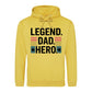 Legend Dad Hero Bold Stripe Printed Father's Day Hoodie