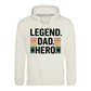 Legend Dad Hero Bold Stripe Printed Father's Day Hoodie