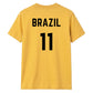 Football Personalised Country Name And Number Unisex T-Shirt