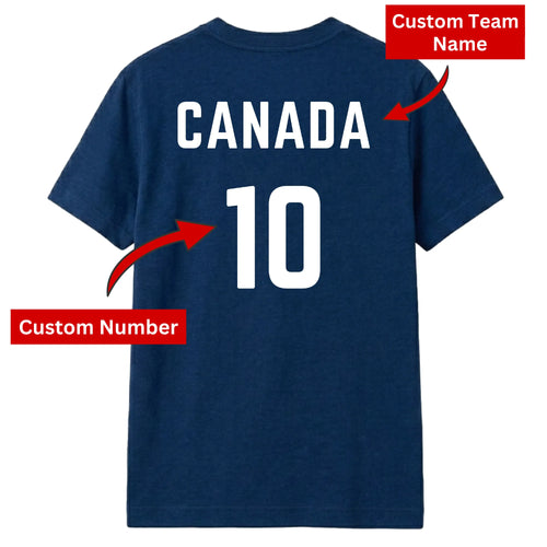 Football Personalised Country Name And Number FIFA Unisex T-Shirt