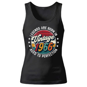 60th Birthday Present Tank Top Ladies Vintage 1966 Aged To Perfection