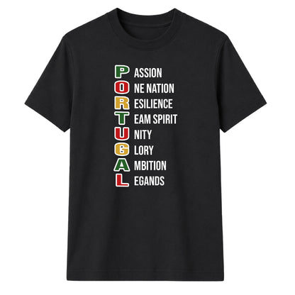 Legends Portugal football tournament unisex t-shirt