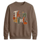 Leopard pattern thankful art Thanksgiving Unisex Sweatshirt