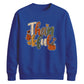Leopard pattern thankful art Thanksgiving Unisex Sweatshirt