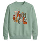 Leopard pattern thankful art Thanksgiving Unisex Sweatshirt