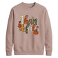 Leopard pattern thankful art Thanksgiving Unisex Sweatshirt