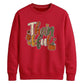 Leopard pattern thankful art Thanksgiving Unisex Sweatshirt