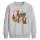 Leopard pattern thankful art Thanksgiving Unisex Sweatshirt