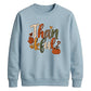 Leopard pattern thankful art Thanksgiving Unisex Sweatshirt