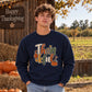 Leopard pattern thankful art Thanksgiving Unisex Sweatshirt