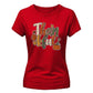 Leopard print pumpkin thankful Thanksgiving Ladies T-Shirt