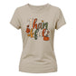 Leopard print pumpkin thankful Thanksgiving Ladies T-Shirt