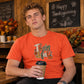 Leopard print thankful text art Thanksgiving Unisex T-Shirt