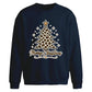 Leopard Print Tree Graphic Christmas Oversized Sweatshirt