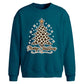 Leopard Print Tree Graphic Christmas Oversized Sweatshirt