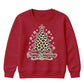 Leopard Print Tree Star Graphic Christmas Kids Sweatshirt