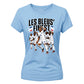 Les Bleus Finest France Football Graphic Ladies T-Shirt