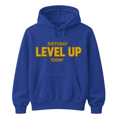 Level Up Gamer Retro Style Happy Birthday hoodie