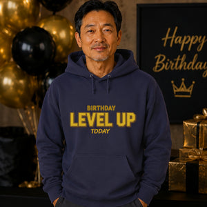 Birthday Gift Hoodie | Level Up Gamer Retro Design for Gamers